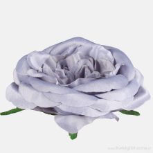 Mid Grey Open Rose 12cm
